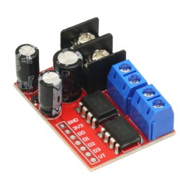2PCS H Bridge Remote Control 5A 3V-14V Dual DC Motor Controller Drive Module Voltage Reverse PWM Speed Regulation Double