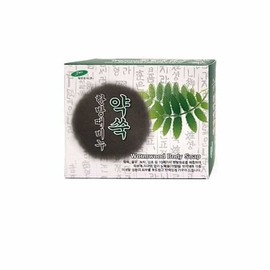 Owner Clan Jaewoo Medicinal Mugwort Case Herbal Exfoliating Soap 110g / 재우 약쑥 케이스한방때비누 110g