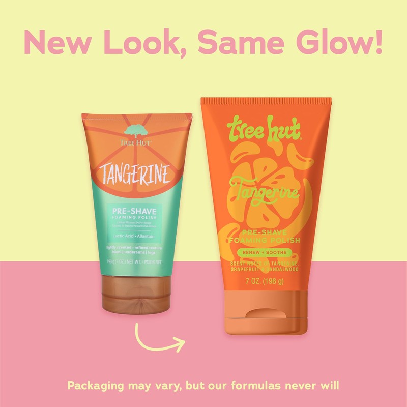 Tree Hut Tangerine Shave Prep Polish | Gently Soothe &