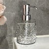 300ml/10oz Empty Transparent Plastic Round Soap Dispenser with Silver Pump