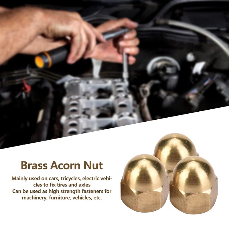 20 Pcs Brass Cap Nuts Set M6 Brass Nuts Vehicle
