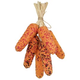 WangLaap 6Pcs 5inch Fake Corns 3 Colors Artificial Indian Corns Cobs Kwanzza Corn for Autumn Home Kitchen Decoration