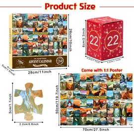 National Parks Puzzle Advent Calendar 2026 – 24 Days Countdown