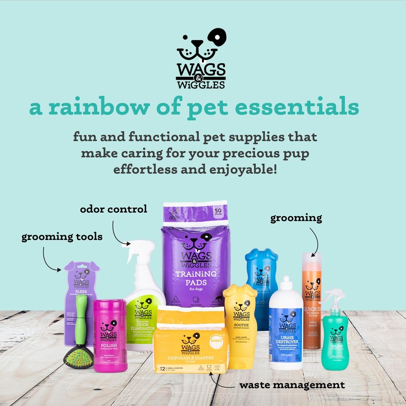 Wags & Wiggles Hypoallergenic Dog Wipes for Sensitive Skin, Fragrance