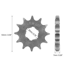 F FIERCE CYCLE Fitting Screw Metal Titanium Tone Motorcycle Sprocket Front Engine Sprocket 428 Chain 12T 20mm