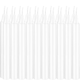 Set of 20 White Spell & Chime – Premium Mini Taper Candles for Rituals, Prayer, Birthdays, Meditation, Altar - 4 Inch Tall, Unscented (White)…