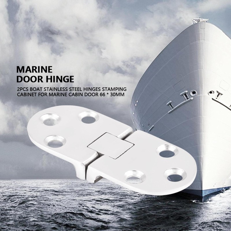 2/4Pcs Marine Stainless Steel 316 Cabin Door Flap Concealed Folding