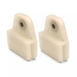 chrome4urauto FOR LAND ROVER DEFENDER DOOR WINDOW GLASS HOLDER CHANNEL SASH CLIPS 2x NEW