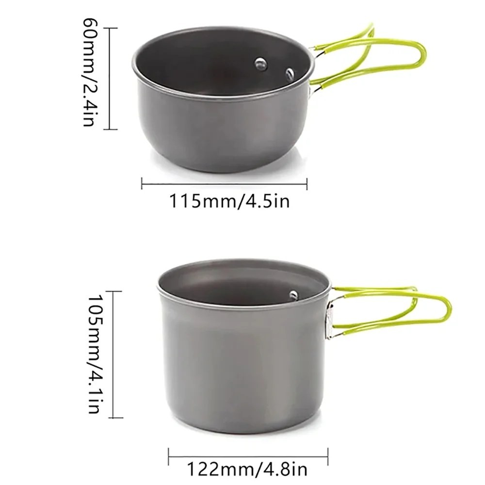 HomeCraft Camping Cookware Mess Kit Lightweight
