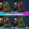 eperfect2012 400LED Smart Christmas Tree Waterfall String Lights Waterproof Garden