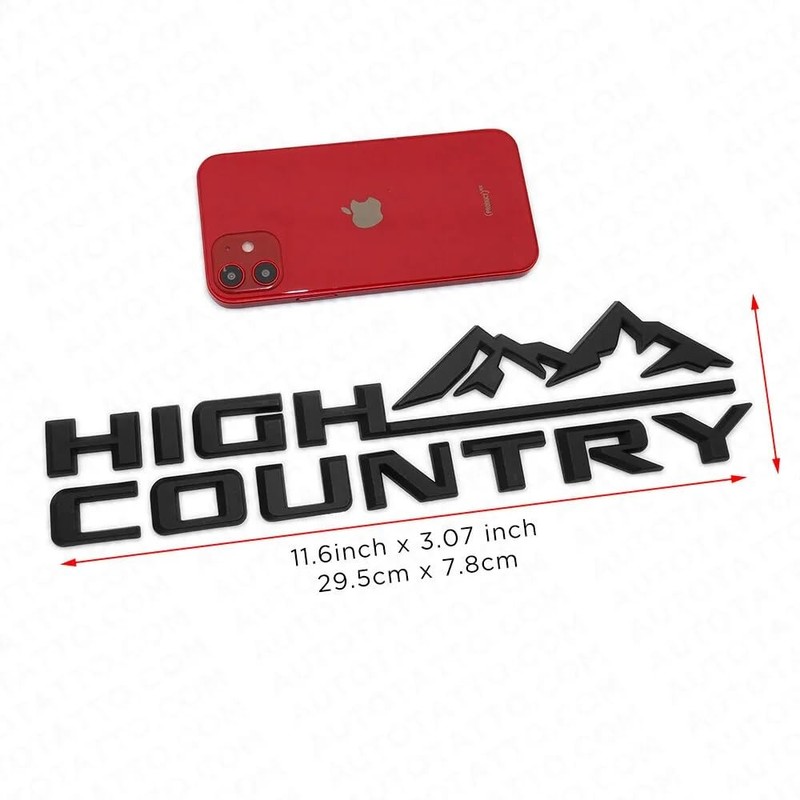 Generic 1PC 2019-2024 Tahoe Silverado High Country Tailgate Letter Logo