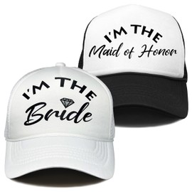 Funky Junque Women's Men's Foam Blank Hat Baseball Trucker Cap, Neon Yellow/Neon Yellow, One Size