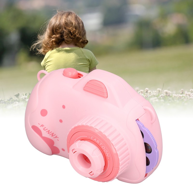 Kids Music Camera Pink Cute Adjustable Puzzle Kids Cartoon Projection
