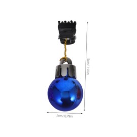 Ipetboom 12Pcs Christmas Beard Clips Colorful Shiny Ornaments for Facial Hair Decoration Easy Attach Clips Men Beard Hair Baubles Colors