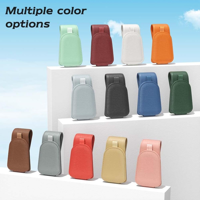 Sotfamily Sunglass Holder for Car Visor, Suede Cloth Magnetic Sunglass