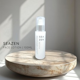SEA-ZEN Lotion, 3.4 fl oz (100 ml), Organic, Glycerin Free, Additive-free, Fucoidan, Gome, Kombuchi Pla, Moisturizing, Sensitive Skin, Dry Skin, Hypoallergenic, Oily Skin, Smooth, Refreshing Pores,