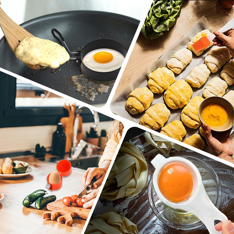 7 Pcs Egg Cracker Tool, Boiled Egg Peeler, Eggshell Opener