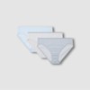 JAJU [JAJU] Women's Cotton Stripe Hipster Panty 3-pack (Choose 1