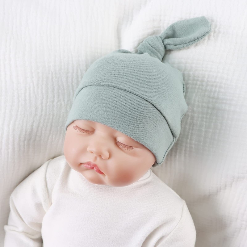 Newborn Hats for Boys Cotton Newborn Beanies Autumn Winter Infant
