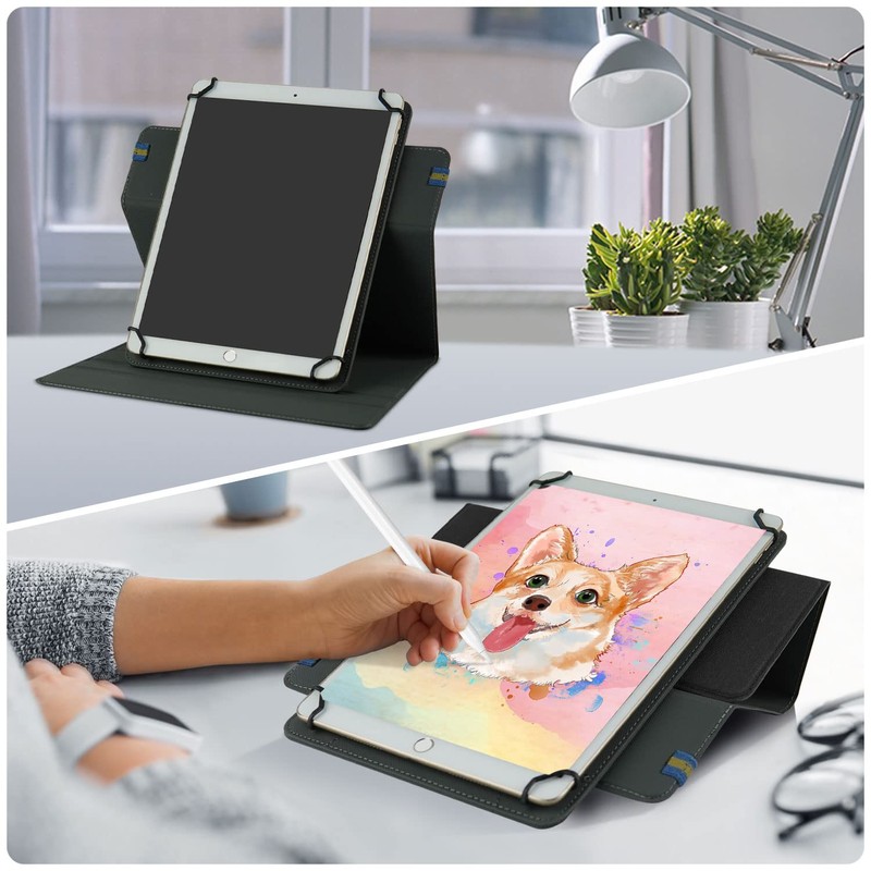 DINGGUAGUA 360° Rotation Universal Case for 9-11 Inch Tablet, Protective
