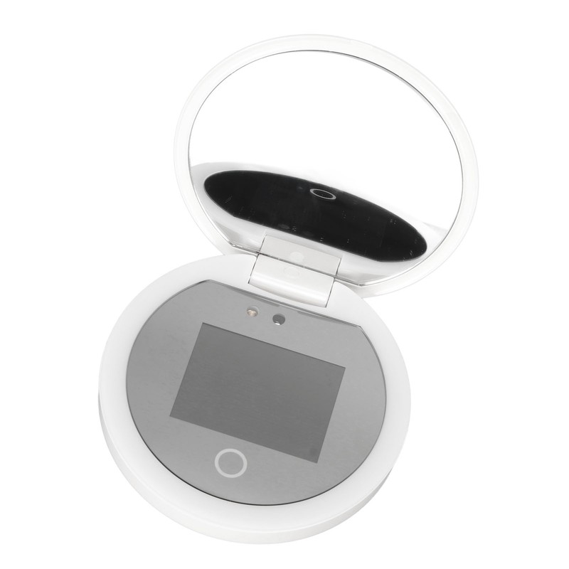 UV Mirror Sunscreen Testing Camera with Light 2X Magnification Travel