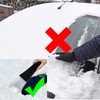 Onunaf Eiskratzer Auto,2 Stück Eisschaber,Eiskratzer Kratzer Auto mit Rutschfester,Eiskratzer für
