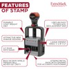 Heavy Duty Style Office Date Stamp with Paid - Self