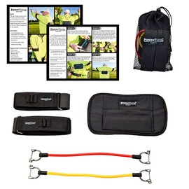 PowerForm Bands - Golf Swing Trainer Training Aid (PAR 4 - Yellow, Red)