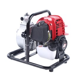 YUNLAIGOTOP Gas Water Pump, 38CC 4 Stroke Portable Gasoline Engine Water Pump with Air-Cooled, Portable Single-Cylinder Gas-Powered Water Transfer Pump for Irrigation/Pool/Lawn/Garden