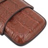 3 Finger Cigar Case Artificial Leather Soft Anti Fade Breathable