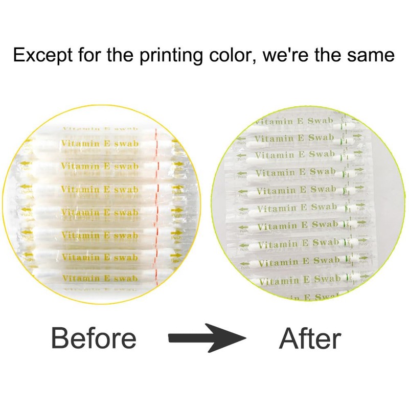 50pcs Vitamin E Lips Oil Swabs Stick Disposable VE Cotton