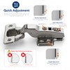 Ravinte 30 Pack 15 Pairs European Kitchen Cabinet Hinges Soft