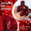 COSMOO- Esmalte de uñas rojo vino de 12 ml, laca