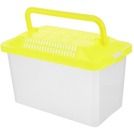 Toddmomy Handheld Reptile Terrarium with Handle: Portable Fish Tank and Small Pet Cage for Reptiles, Tortoises, and Turtles (15cm)