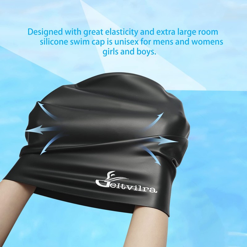 Extra Large Swimming Cap for Women and Men
