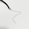 Prosy Choker Necklace Silver Black Velvet Statement 2 Layered Collar
