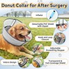NoarWin Upgraded Inflatable Dog Cone After Surgery, Adjustable Soft Dual-Ring