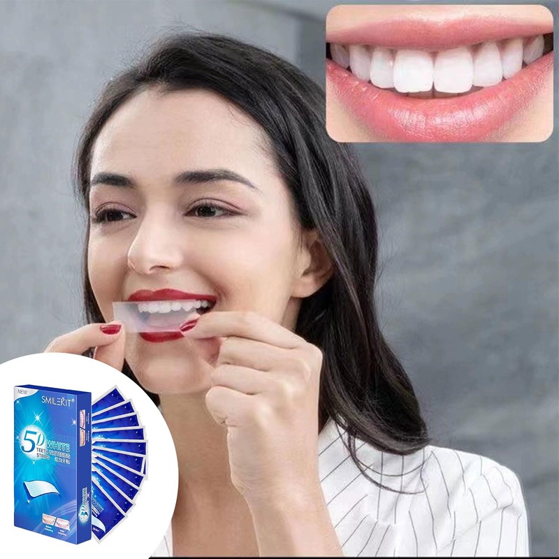 RIBHNXHI Teeth Whitening Strips - 28 Strips (14 Sets) Enamel