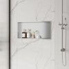 Qeke Stainless Steel Shower Niche 24" X 12", No Tile