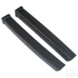 Red Hawk EZGO Golf Cart Carbon Fiber Dash Trim Set of 2 Fits TXT 1994-2013
