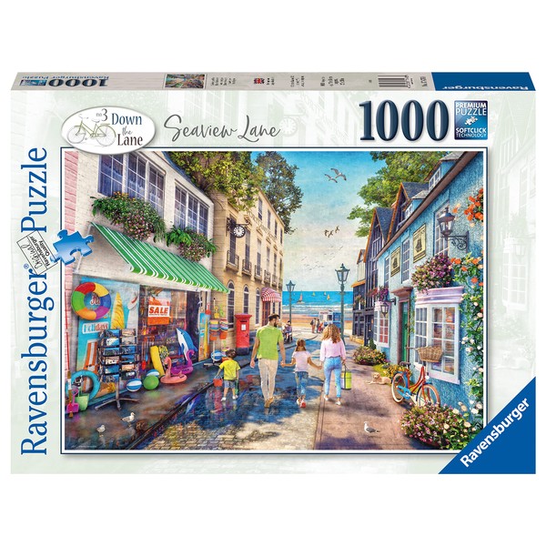 Ravensburger Down the Lane No.3 Seaview Lane 1000 Piece Jigsaw Puzzles for Adults and Kids Age 12 Years Up