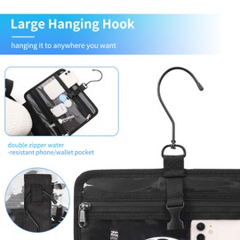 CUBETASTIC Shower Caddy Portable for College Dorm Room, Hanging Mesh Shower Bag for with 4 Side Pockets, Quick Dry & Large Capacity Bath Tote for Bathroom, Beach, Swimming, Gym - Travel Essentials