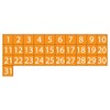 Calendar Date Magnets by DCM Solutions (Orange, 0.75"x0.75")