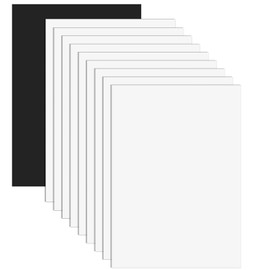 Matomtak Magnet Sheet A4 White 10-Piece Set 0.4mm Thick Printable Inkjet Printer Magnet Sheet Glossy Cuttable Strong Magnet Paper for DIY Refrigerator Whiteboard Metal Surface Compatible 21x29.7cm