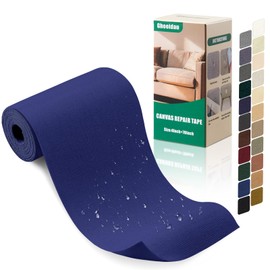 Gheeidau Canvas Repair Tape 4×70 Inch Waterproof Self-Adhesive Fabric Repair Patch for Repairing Boat Covers,Tents,Patio Umbrellas,Car Seats,Luggage,Sofas.(Dark Blue)