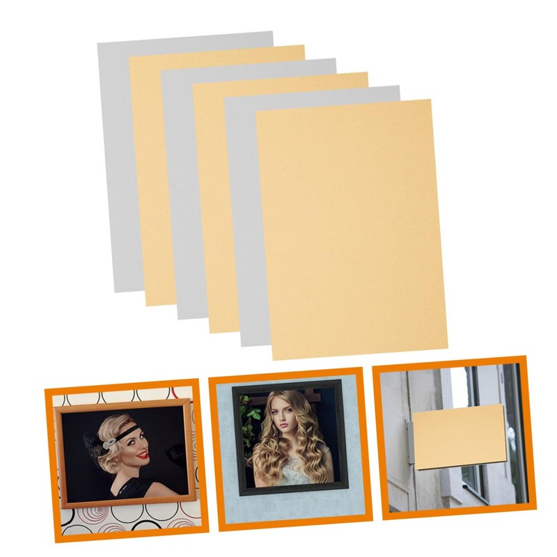 Hohopeti 6pcs Sublimation Blanks Coated Aluminum Sheets for Crafts Creative