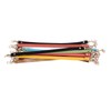 10Pcs Leather Bag Handles 12.2in Long 0.4in Wide Cattlehide Metal