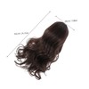 Baluue Long Brown Wavy Highlight Wig with Bangs Synthetic Heat