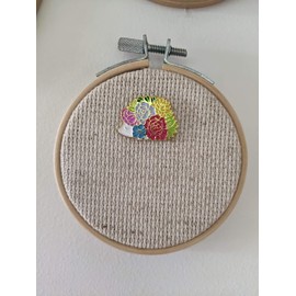 Floral Hedgehog Minder for Cross Stitch & Embroidery