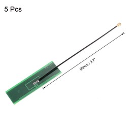 sourcing map PCB Built-in Antenna 5dBi 2400MHz U.FL Female Connector RF1.13 95mm Cable, for Wifi Bluetooth Zigbee Module 5Pcs